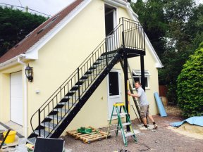 	Double garage with office
