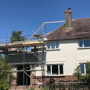 Completed two storey extension