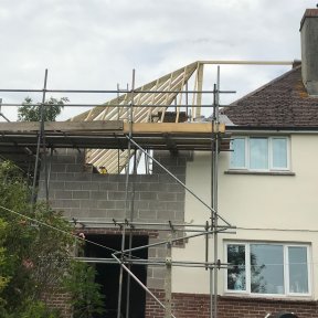 Completed two storey extension