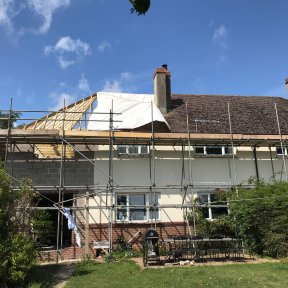 Completed two storey extension