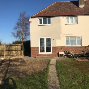 Completed two storey extension