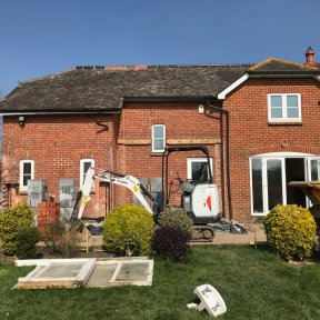 Completed house extension