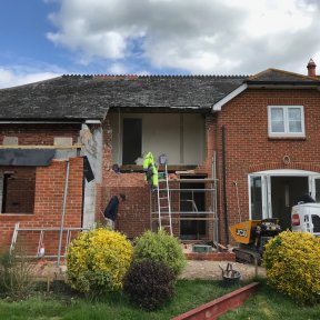 Completed house extension