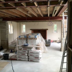 Completed house extension