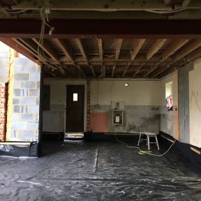 Completed house extension